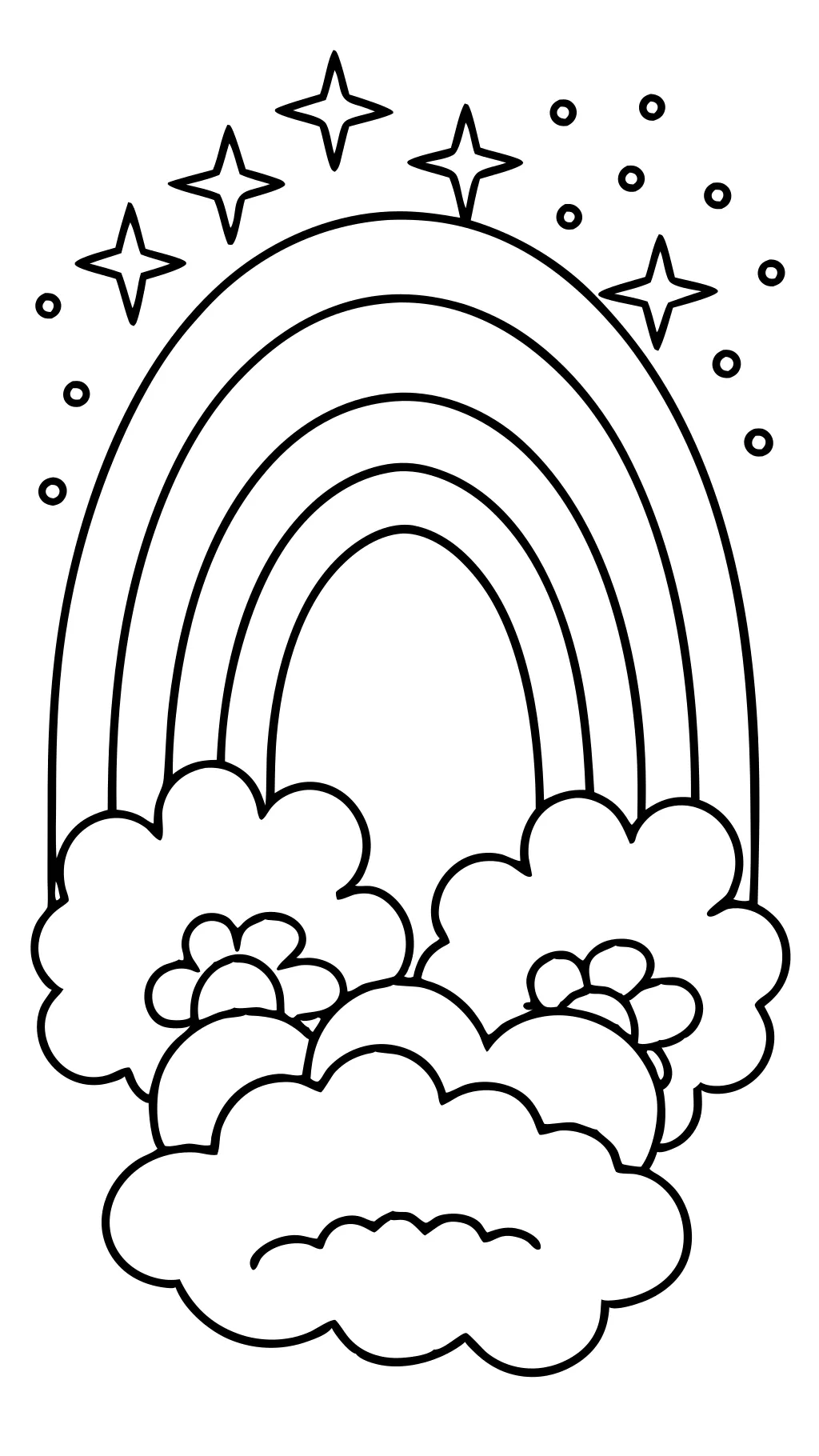 rainbow coloring page